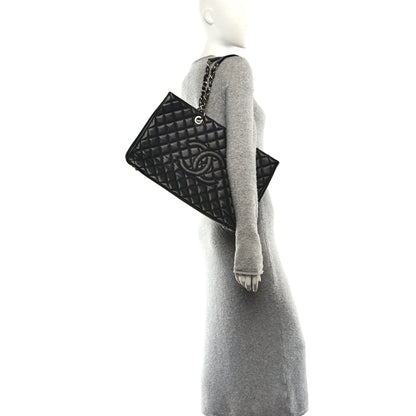 Chanel Caviar Quilted XL Grand Shopping Tote GST Black 2 of 10