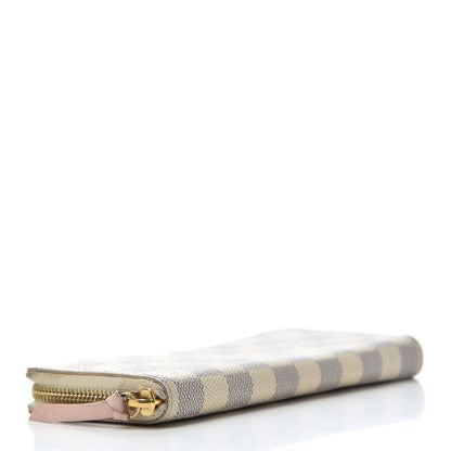 Louis Vuitton Damier Azur Clemence Wallet Rose Ballerine 4 of 16