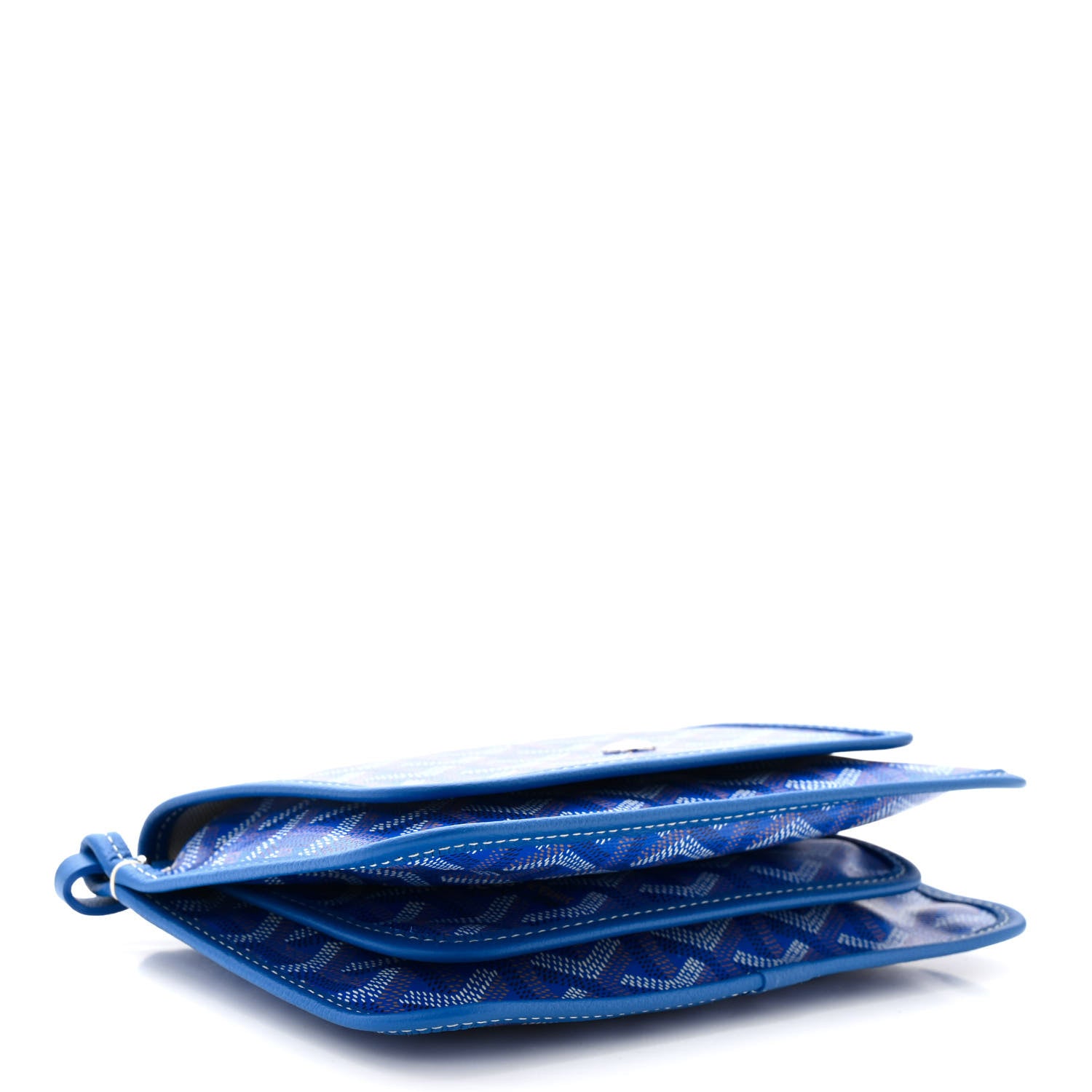 Goyard Goyardine Plumet Wallet Clutch Sky Blue 4 of 10