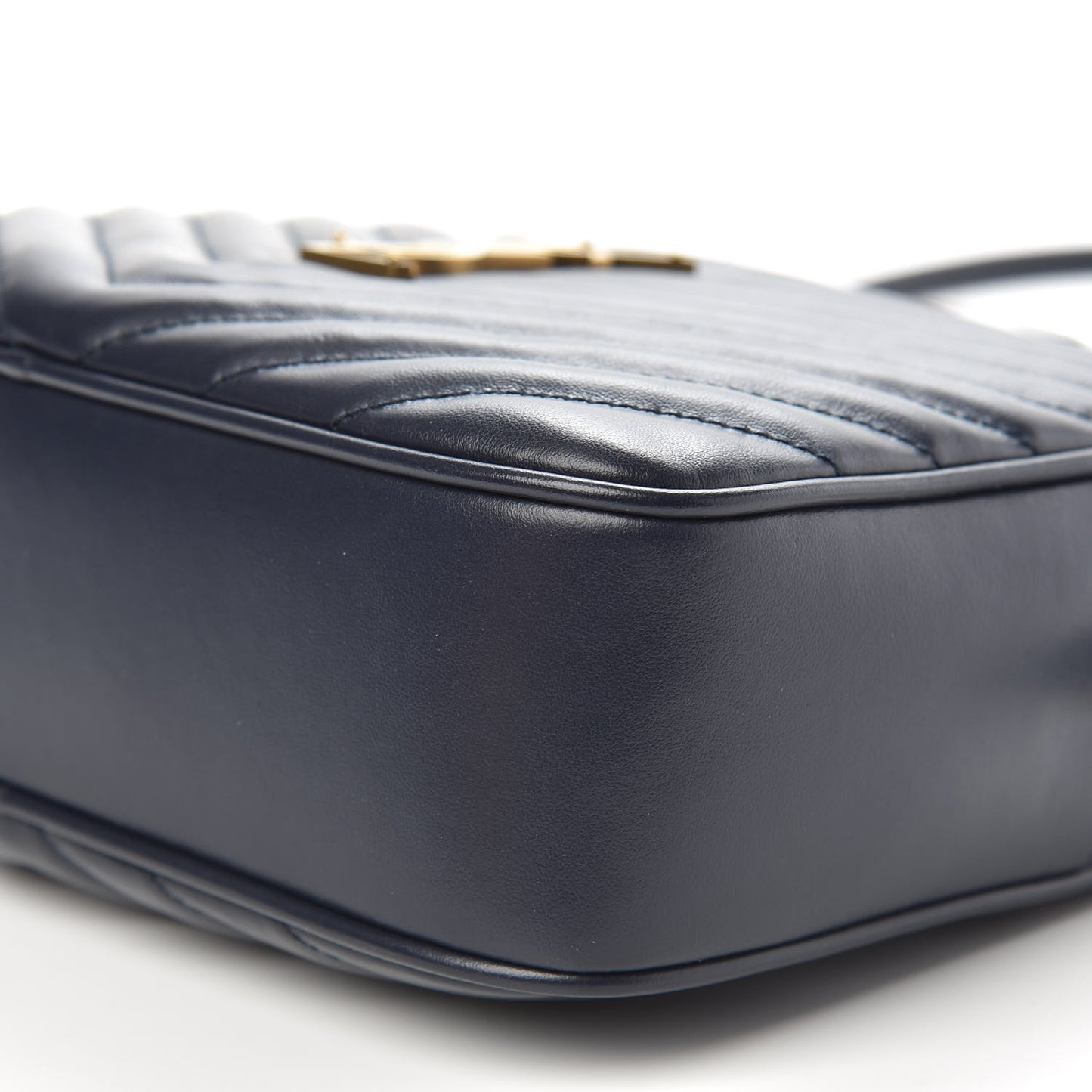 Calfskin Matelasse Monogram Lou Camera Bag Navy