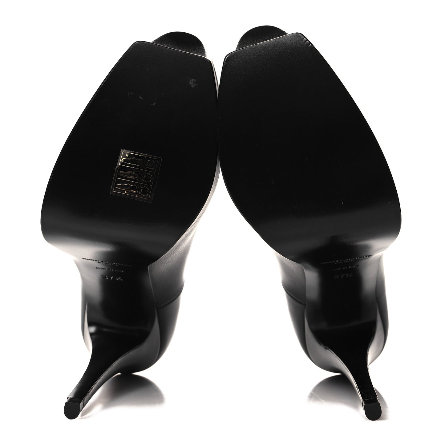 Calfskin Tripon Tribute 105 Pumps 37.5 Black
