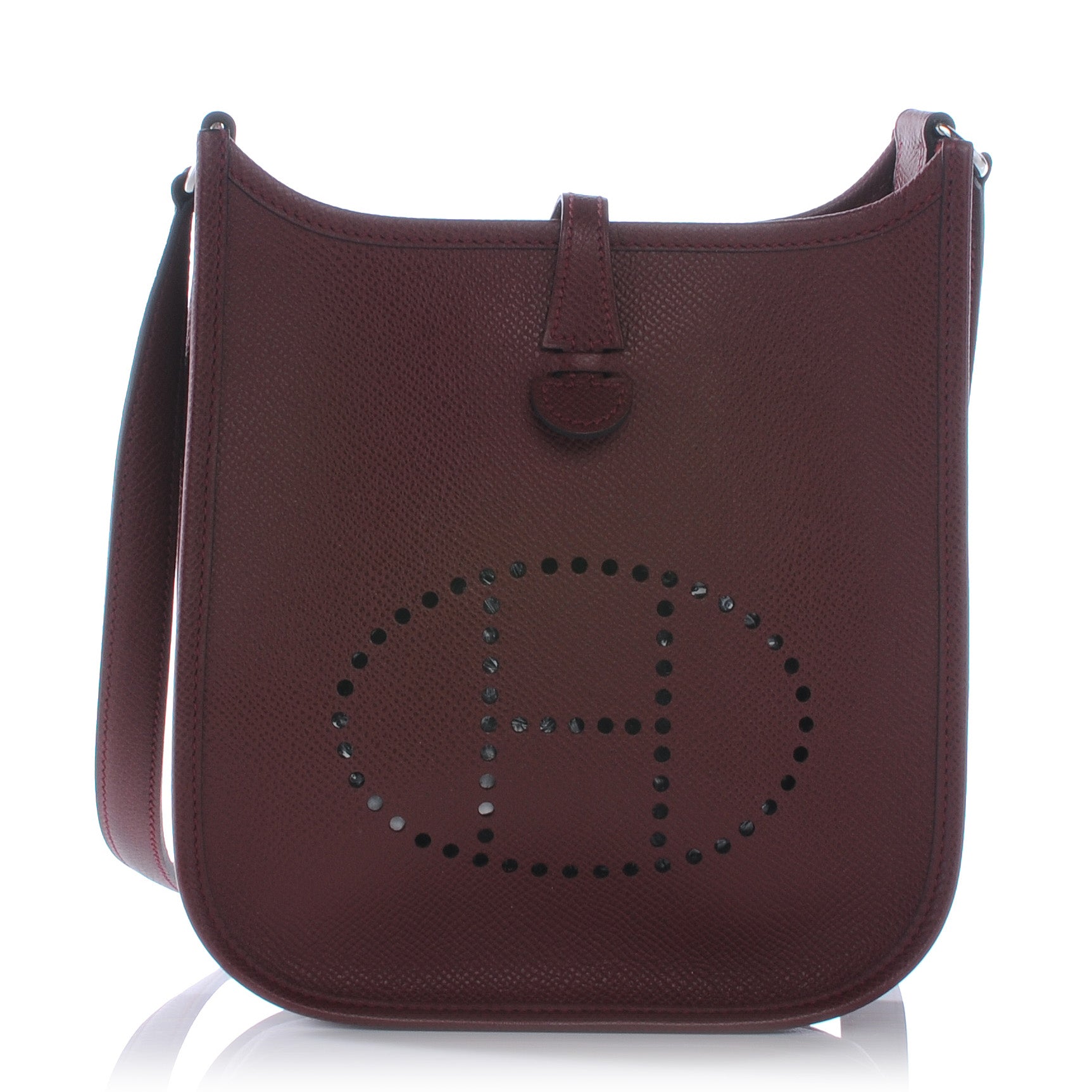 Hermes Veau Epsom Evelyne TPM Rouge H 1 of 7