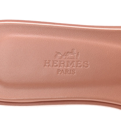 Hermes Epsom Oran Sandals 35 Rose Aube 6 of 7
