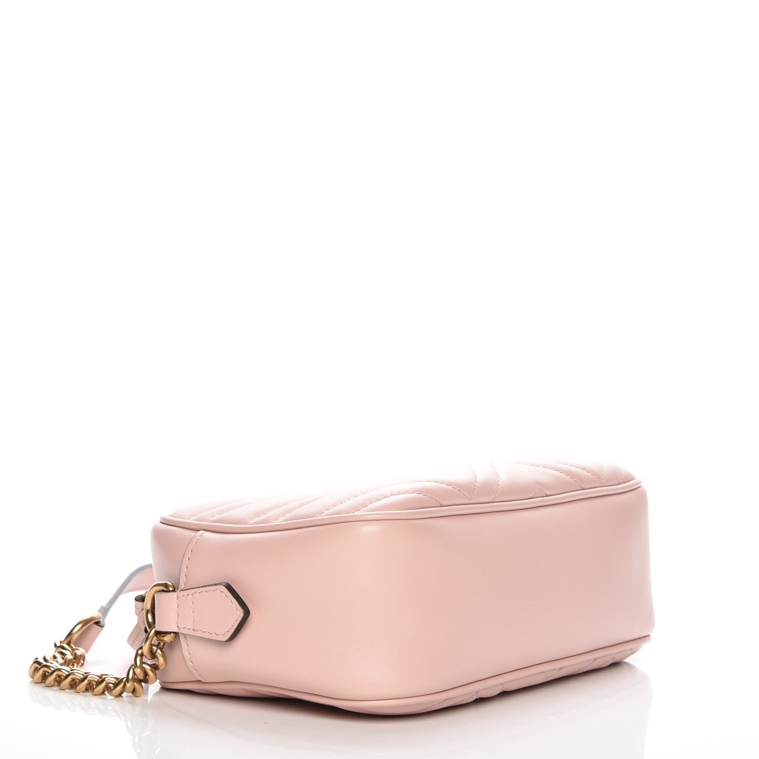 Gucci Calfskin Matelasse Small GG Marmont Chain Shoulder Bag Perfect Pink 4 of 8