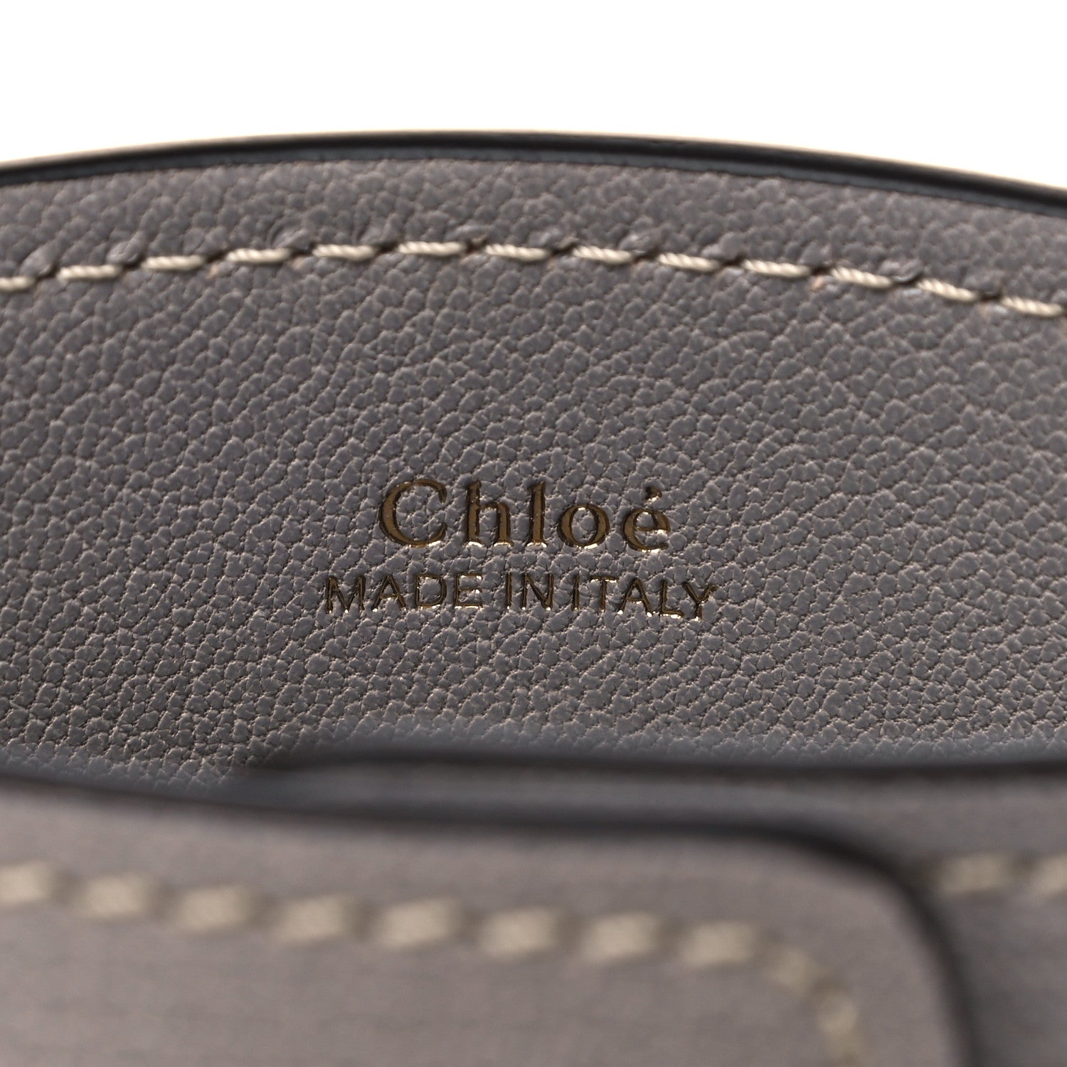 Chloe Shiny Calfskin Goatskin Mini Aby Bi-Color Bucket Light Eucalyptus 6 of 14
