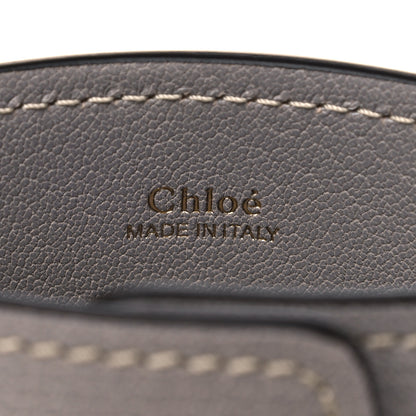 Chloe Shiny Calfskin Goatskin Mini Aby Bi-Color Bucket Light Eucalyptus 6 of 14