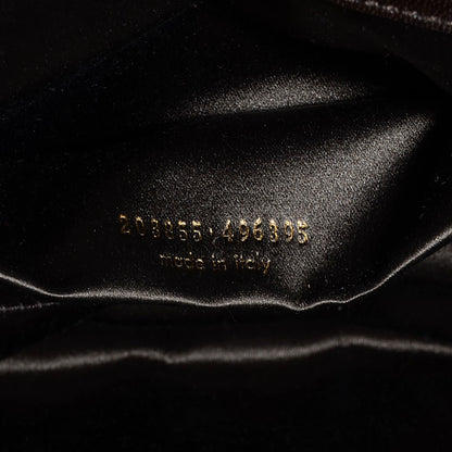 Saint Laurent Goatskin Large Belle de Jour Clutch Brown 7 of 7
