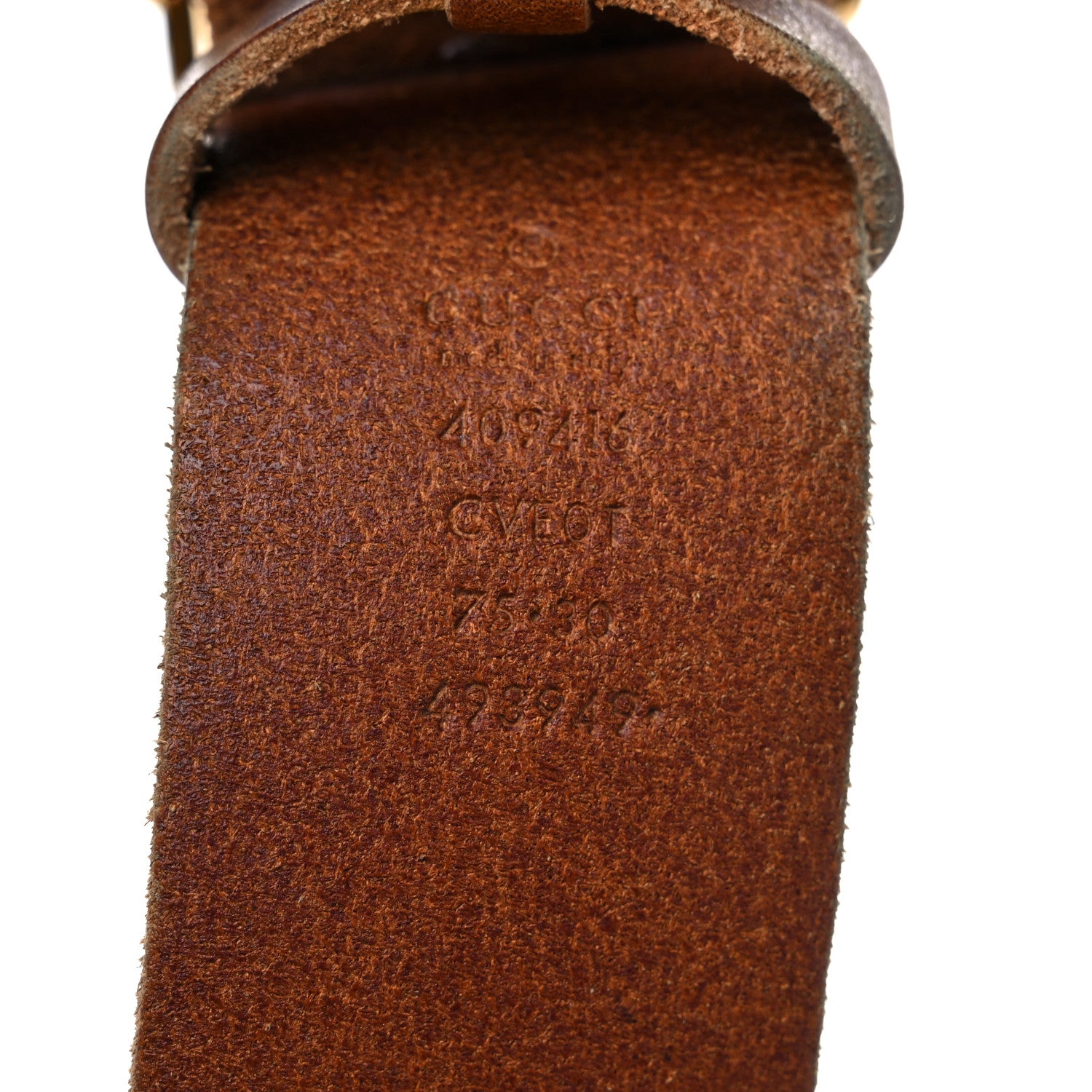Gucci Faded Calfskin Double G Belt 75 30 Cuir 3 of 8