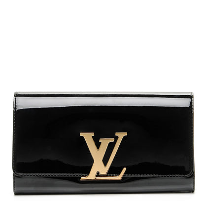 Louis Vuitton Patent Neo Sobe Louise EW Clutch Black 1 of 7