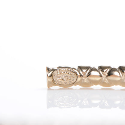 Chanel CC Hoop Earrings Gold 3 of 4
