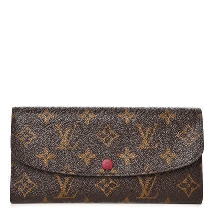 Louis Vuitton Monogram Emilie Wallet Fuchsia 1 of 8