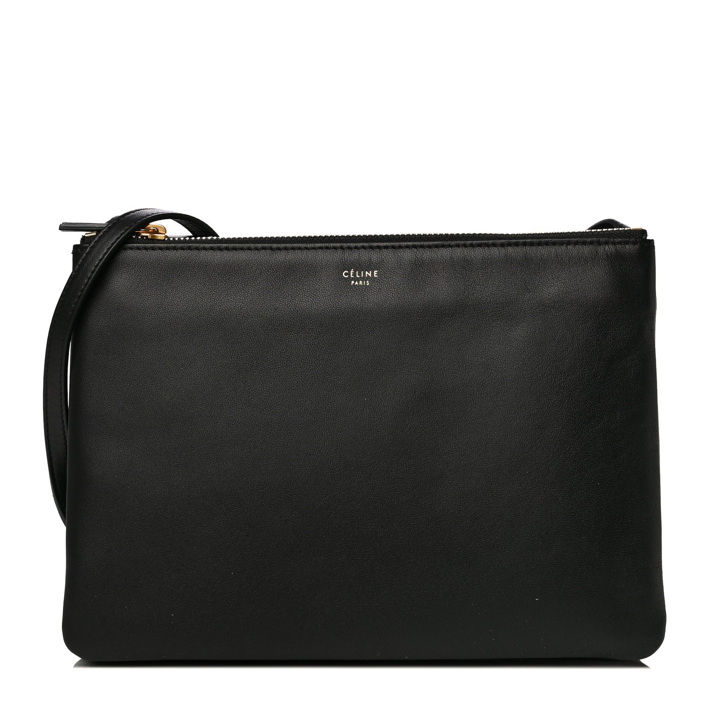 Lambskin Large Trio Crossbody Bag Black
