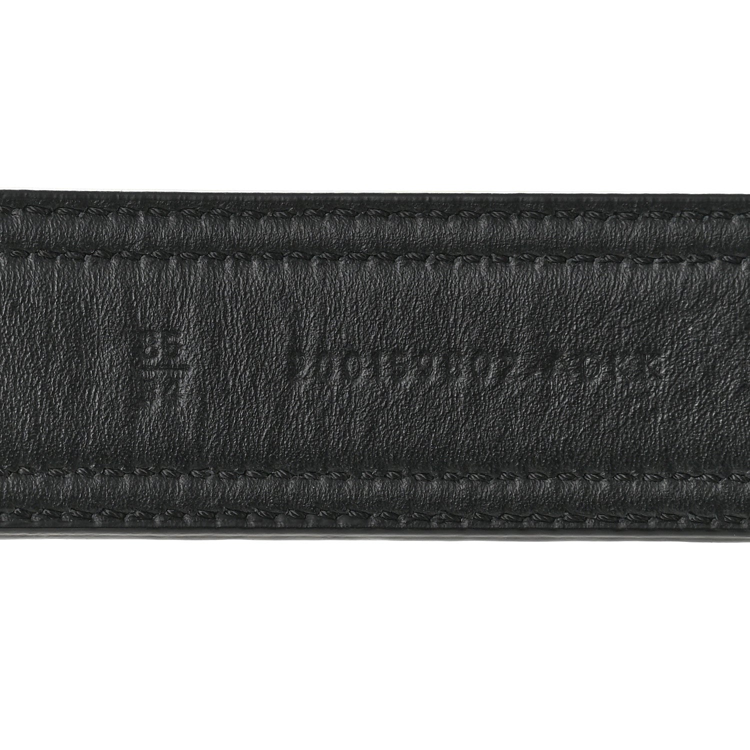 Fendi Canvas Calfskin Baguette Belt 85 34 Black Brown 6 of 6