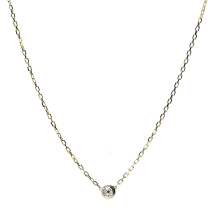 Cartier 18K Yellow Gold Diamond SM D'Amour Pendant Necklace 1 of 4