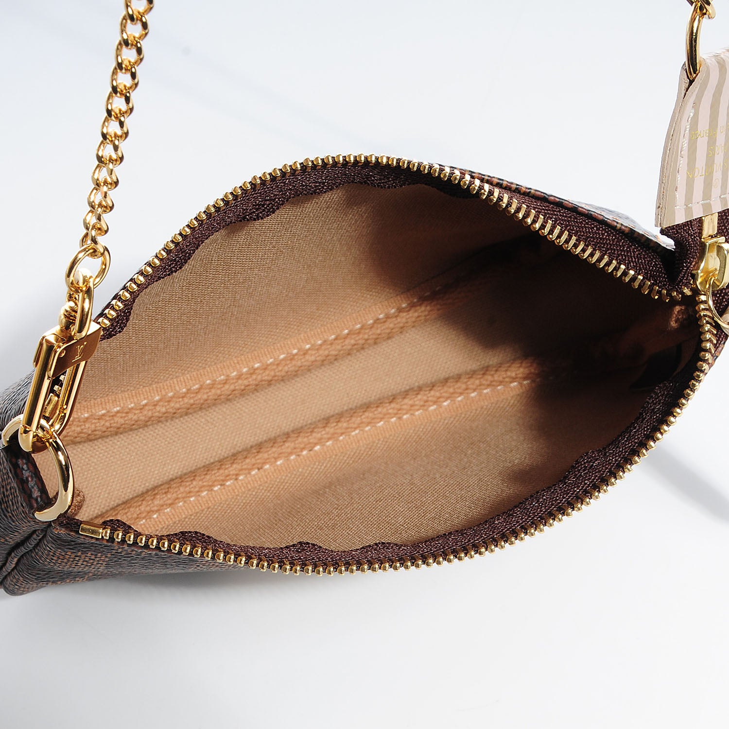 Louis Vuitton Damier Ebene Trunks and Locks Mini Pochette Accessories 5 of 8