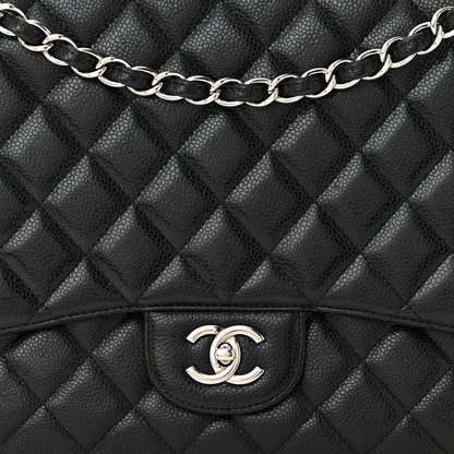 Chanel Caviar Quilted Maxi Single Flap Black 8 of 15