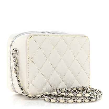 Chanel Caviar Quilted Camera Bag White 2 of 10