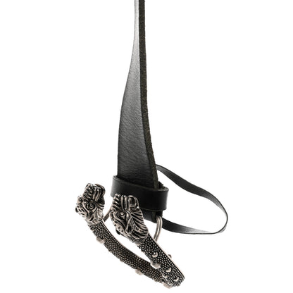 Gucci Calfskin Braided Dionysus Belt 105 42 Black 5 of 6