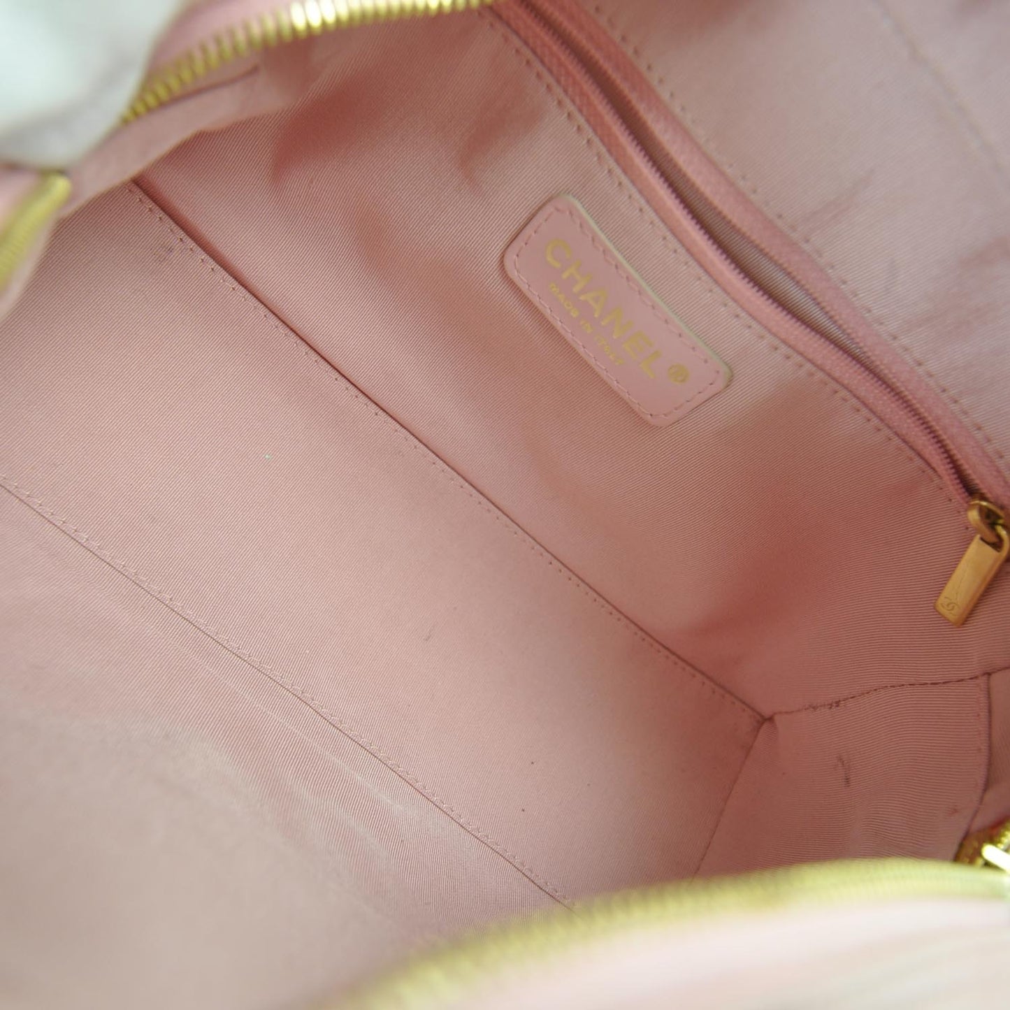 Caviar Quilted Small Bowler Pink