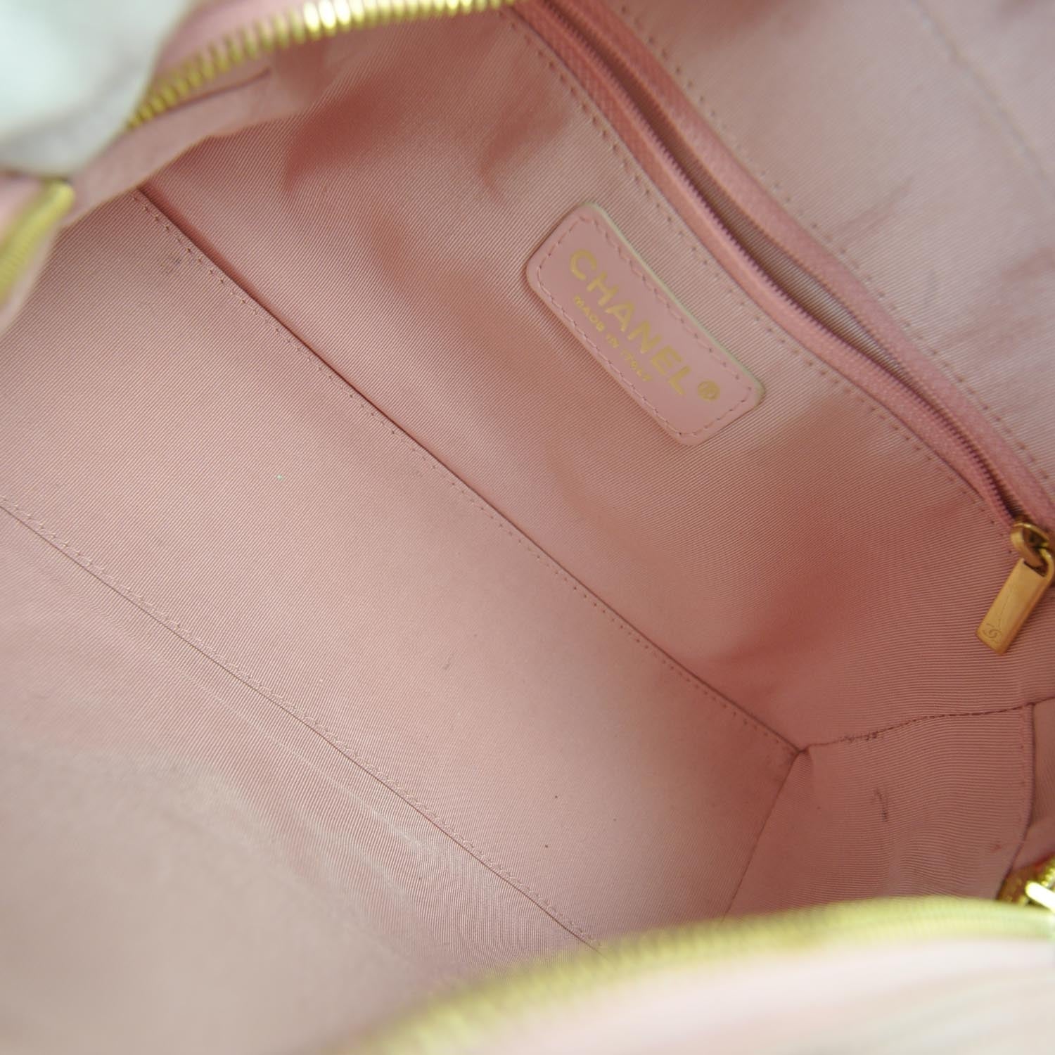 Chanel Caviar Quilted Small Bowler Pink 6 of 9