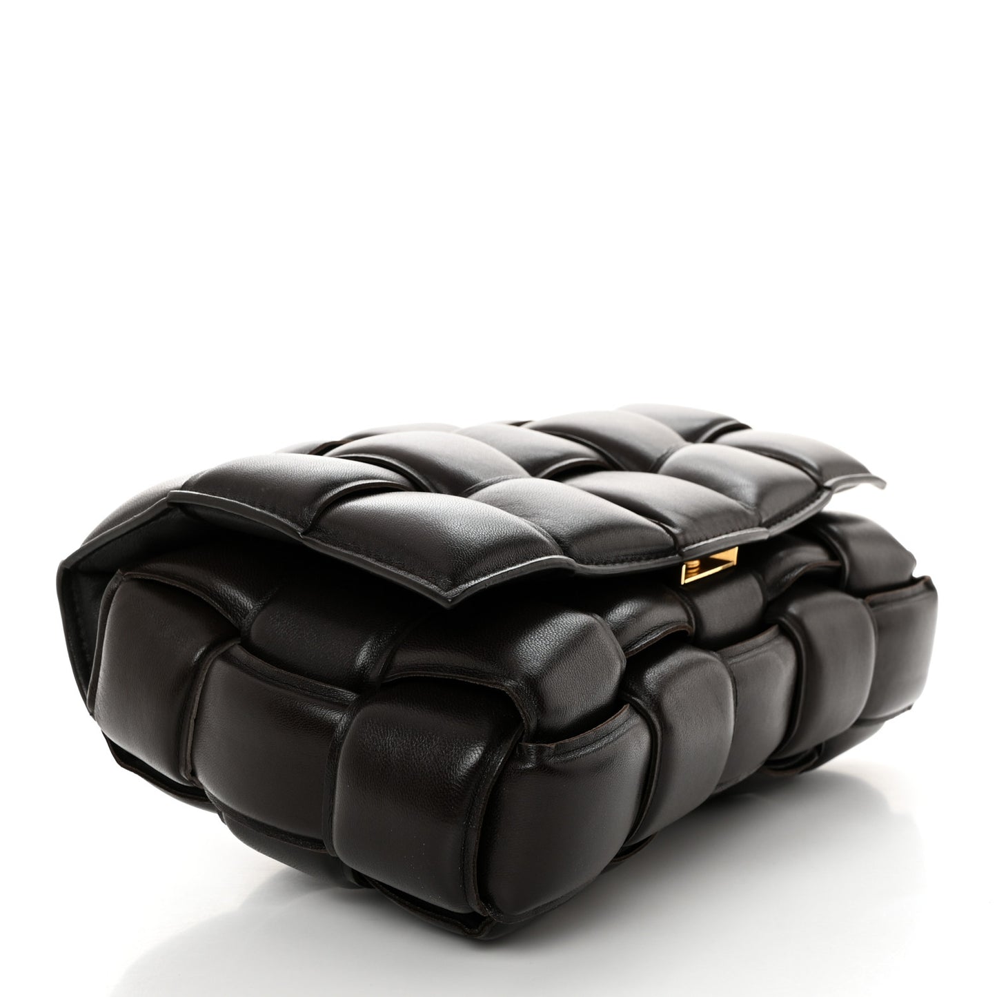 Nappa Maxi Intreccio Padded Cassette Crossbody Bag Fondant
