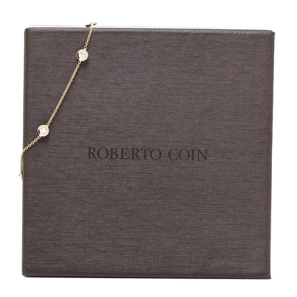 Roberto Coin 18K Yellow Gold Diamond By the Inch Five Station Bracelet 6 of 6