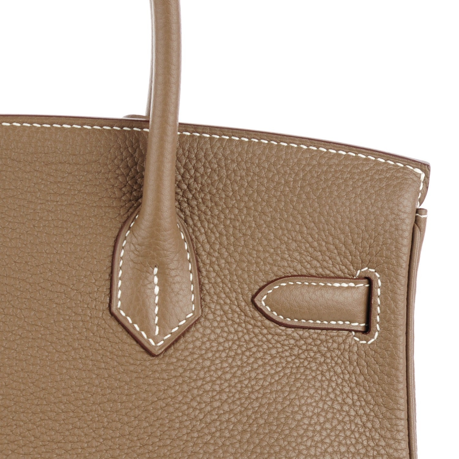 Hermes Taurillon Clemence Birkin 30 Etoupe 23 of 23