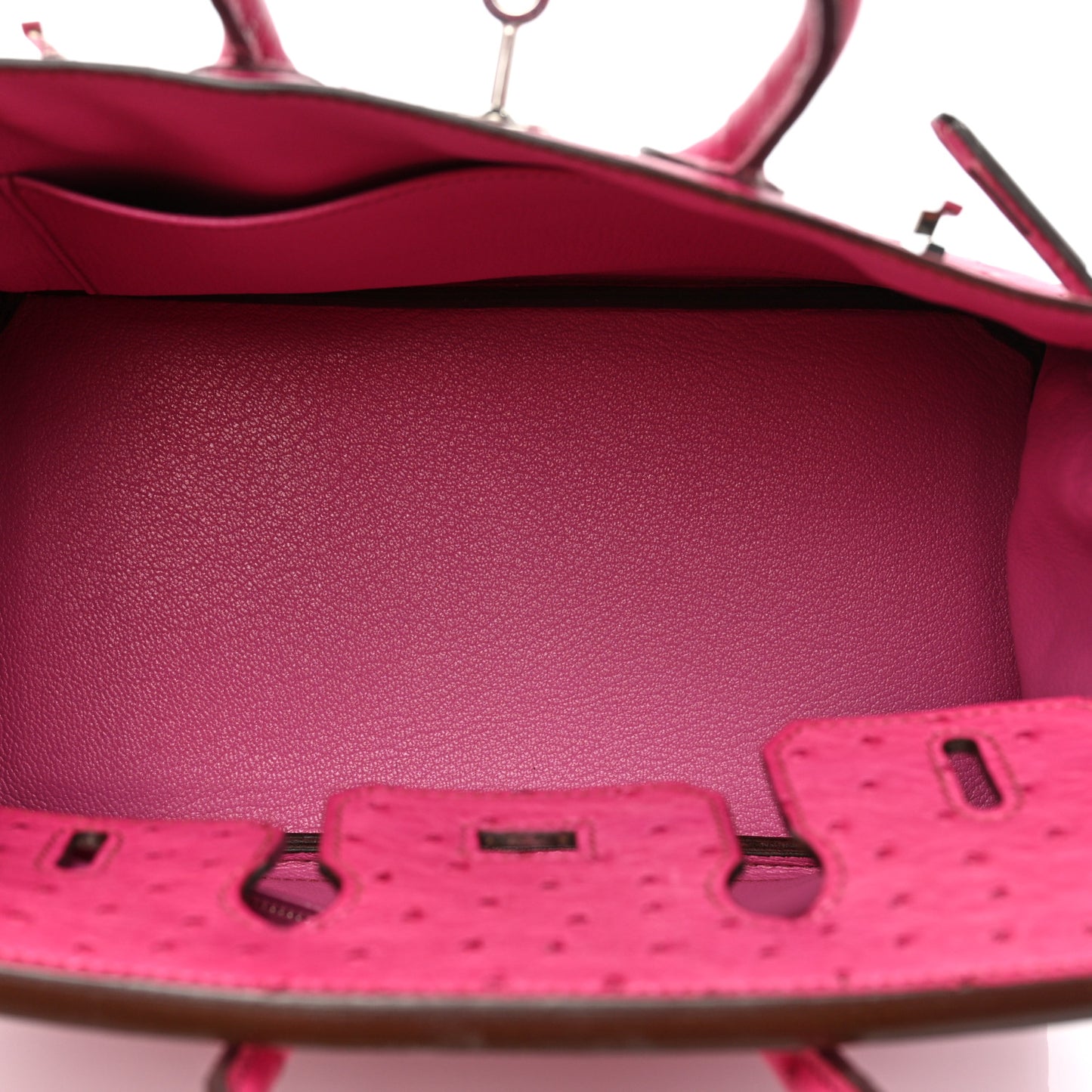 Ostrich Birkin 25 Fuchsia