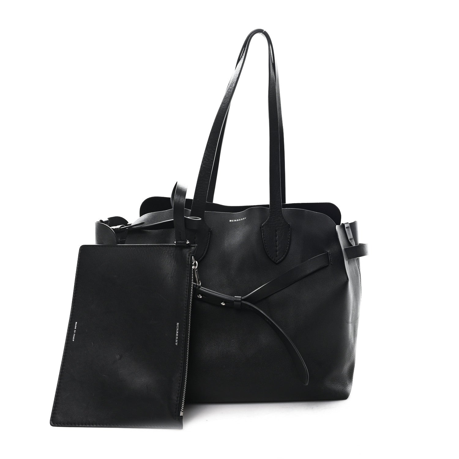 Burberry Soft Grain Calfskin Medium Belt Bag Black 2 of 11