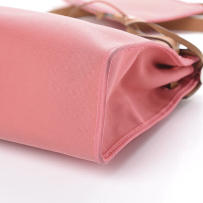 Hermes Vache Hunter Toile Herbag Zip 31 PM Rose Azalee Natural 7 of 8