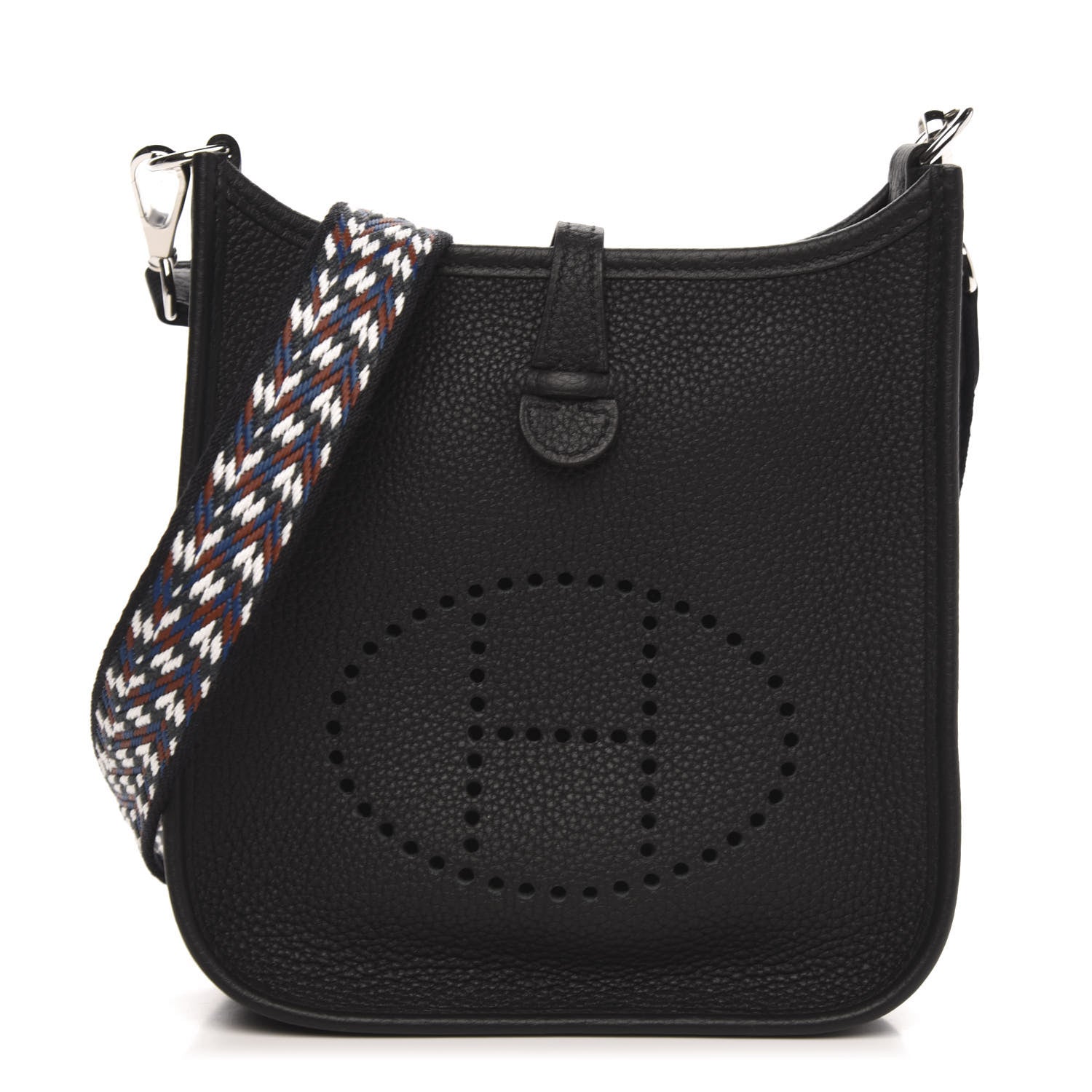 Hermes Taurillon Maurice Zigzag Evelyne TPM Black 1 of 10