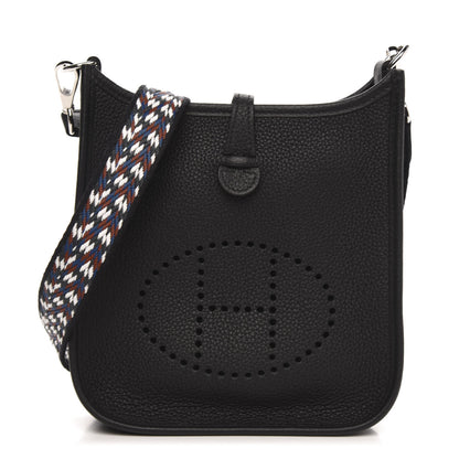 Hermes Taurillon Maurice Zigzag Evelyne TPM Black 1 of 10