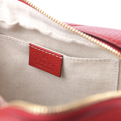 Gucci Pebbled Calfskin Small Soho Disco Bag Tabasco Red 8 of 10