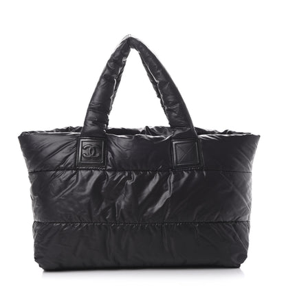 Chanel Nylon Quilted Large Coco Cocoon Tote Black 1 of 9