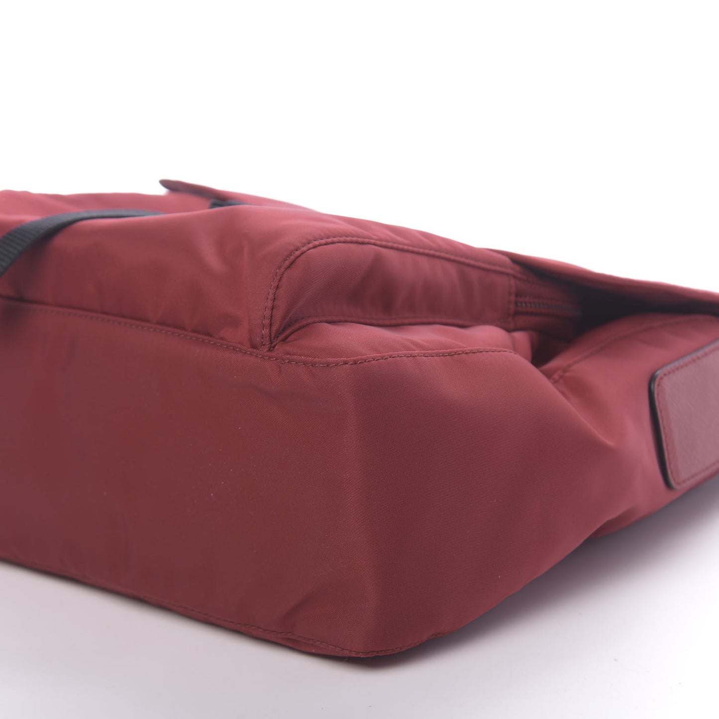 Tessuto Nylon Saffiano Vela Messenger Fuoco