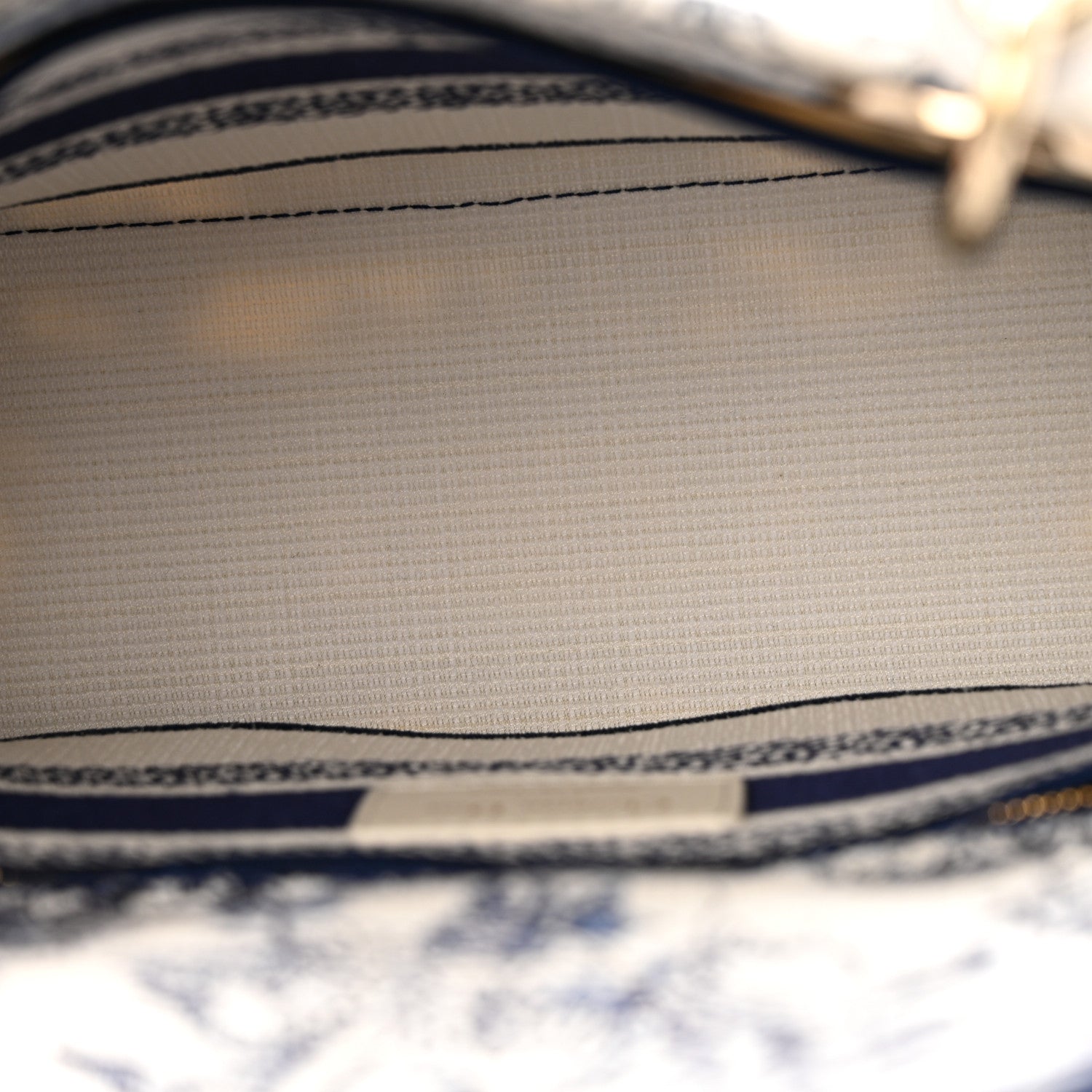 Christian Dior Canvas Embroidered Toile De Jouy Soleil Medium Lady D-Lite Blue 4 of 11
