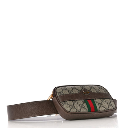 Gucci GG Supreme Monogram Web Ophidia Belted iPhone Case 85 34 Dark Brown 4 of 11