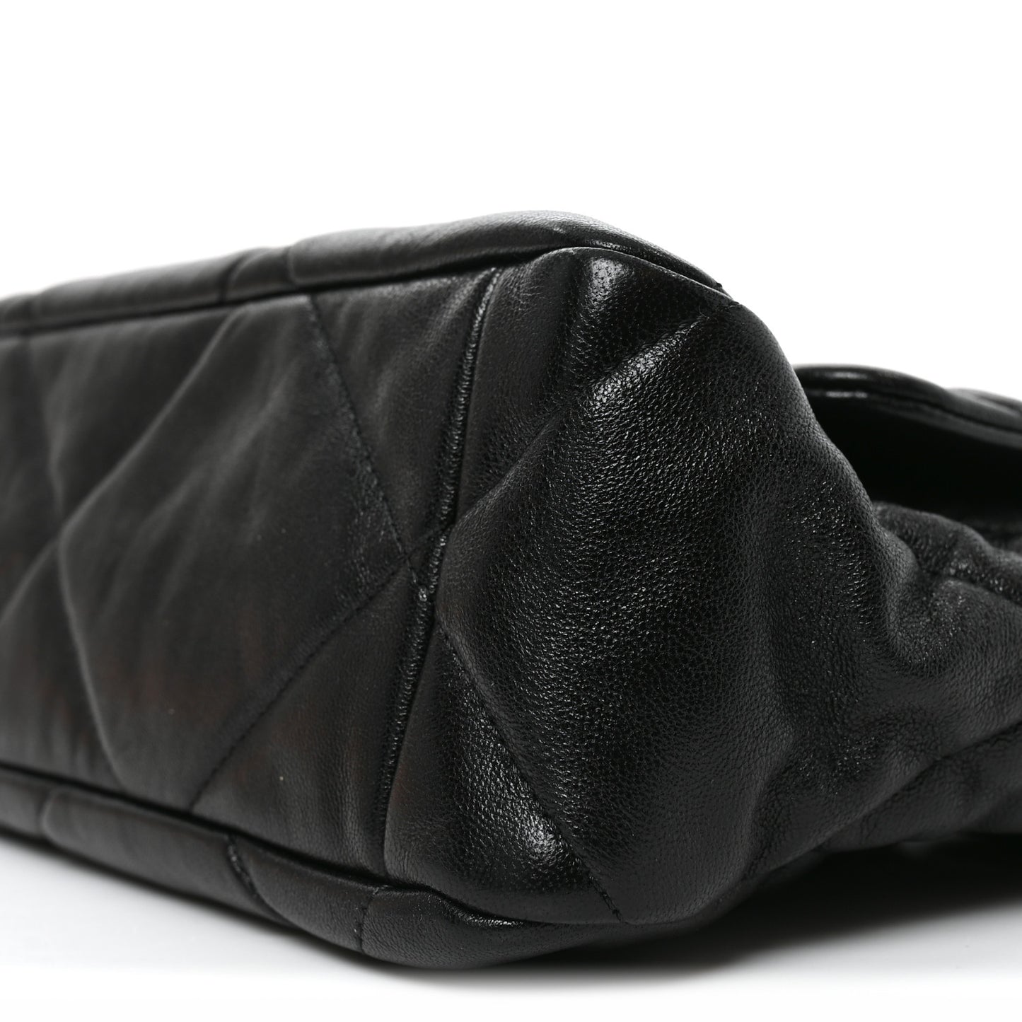 Lambskin Quilted Large Chanel 19 Flap Black