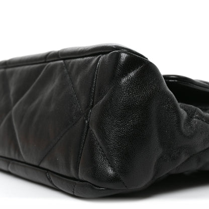 Chanel Lambskin Quilted Large Chanel 19 Flap Black 10 of 10