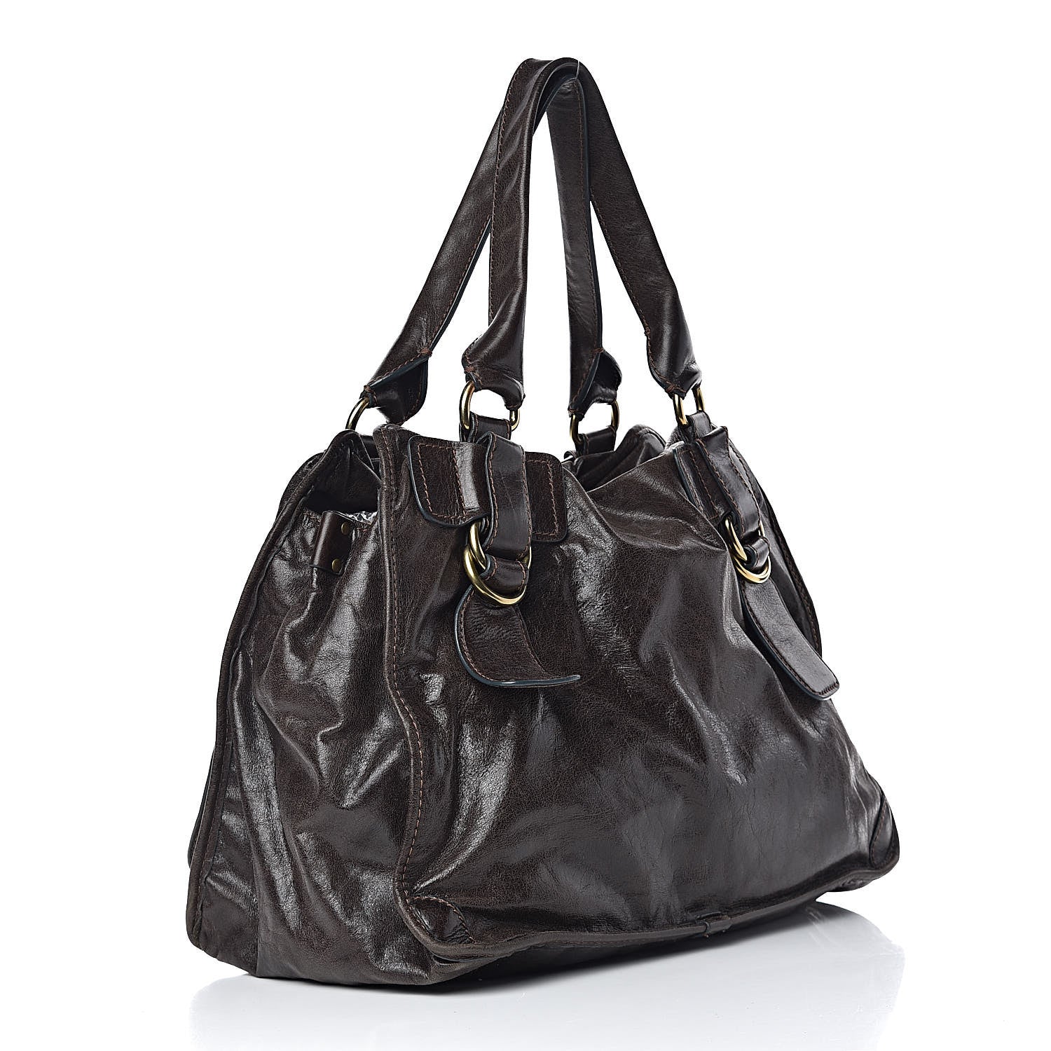 Chloe Calfskin Large Bay Tote Brown 3 of 11