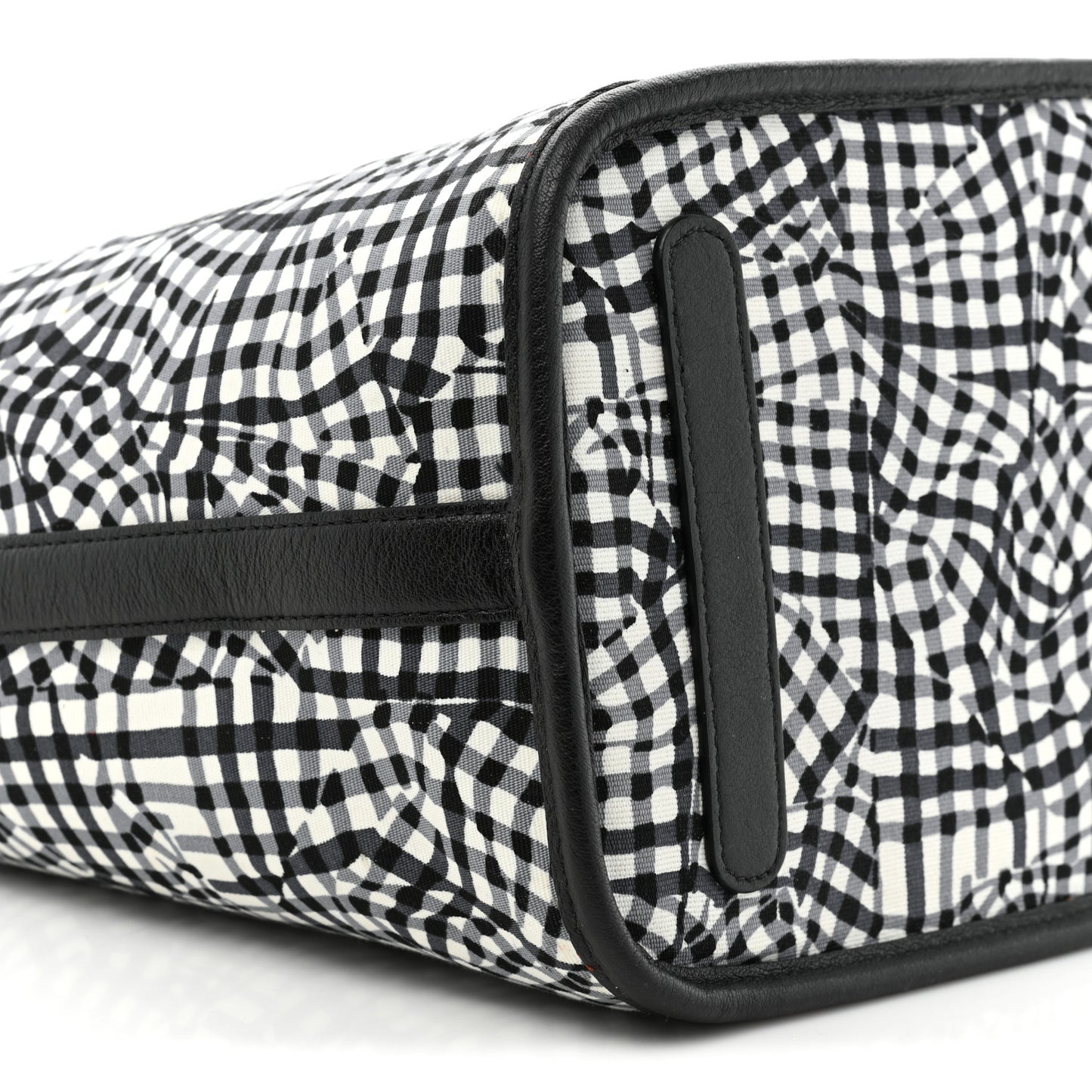 Grained Calfskin Visetos Medium Liz Reversible Shopper Tote Black