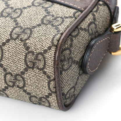 Gucci GG Supreme Monogram Web Mini Ophidia Shoulder Bag Brown 9 of 9