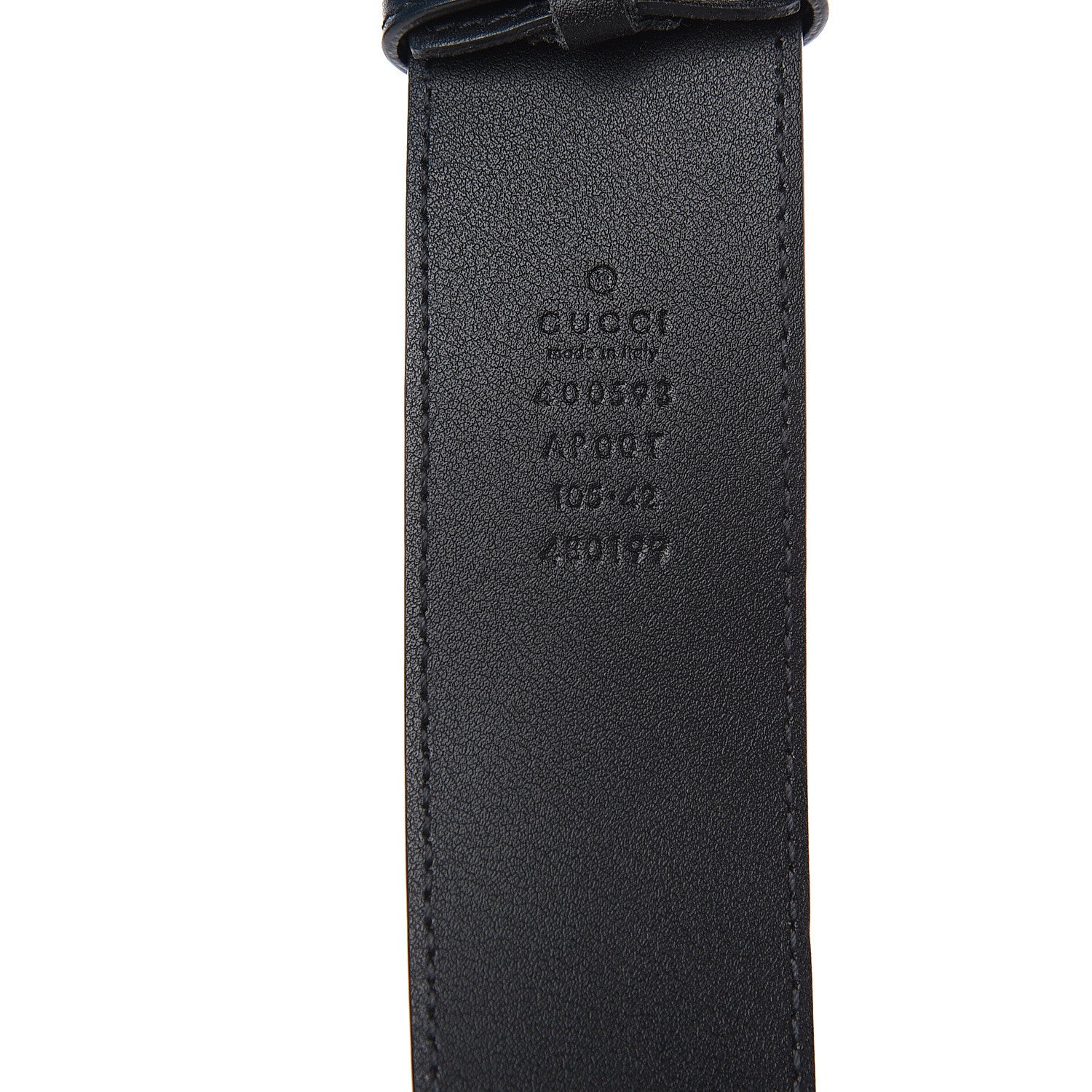 Gucci Calfskin Double G 40mm Belt 105 42 Black 4 of 5