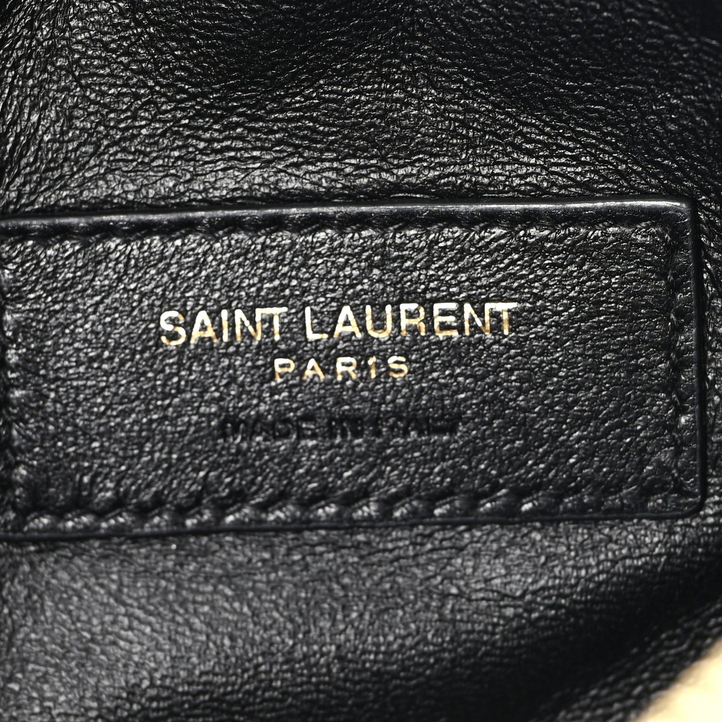 Lambskin Quilted Gaby Zipped Pouch Black