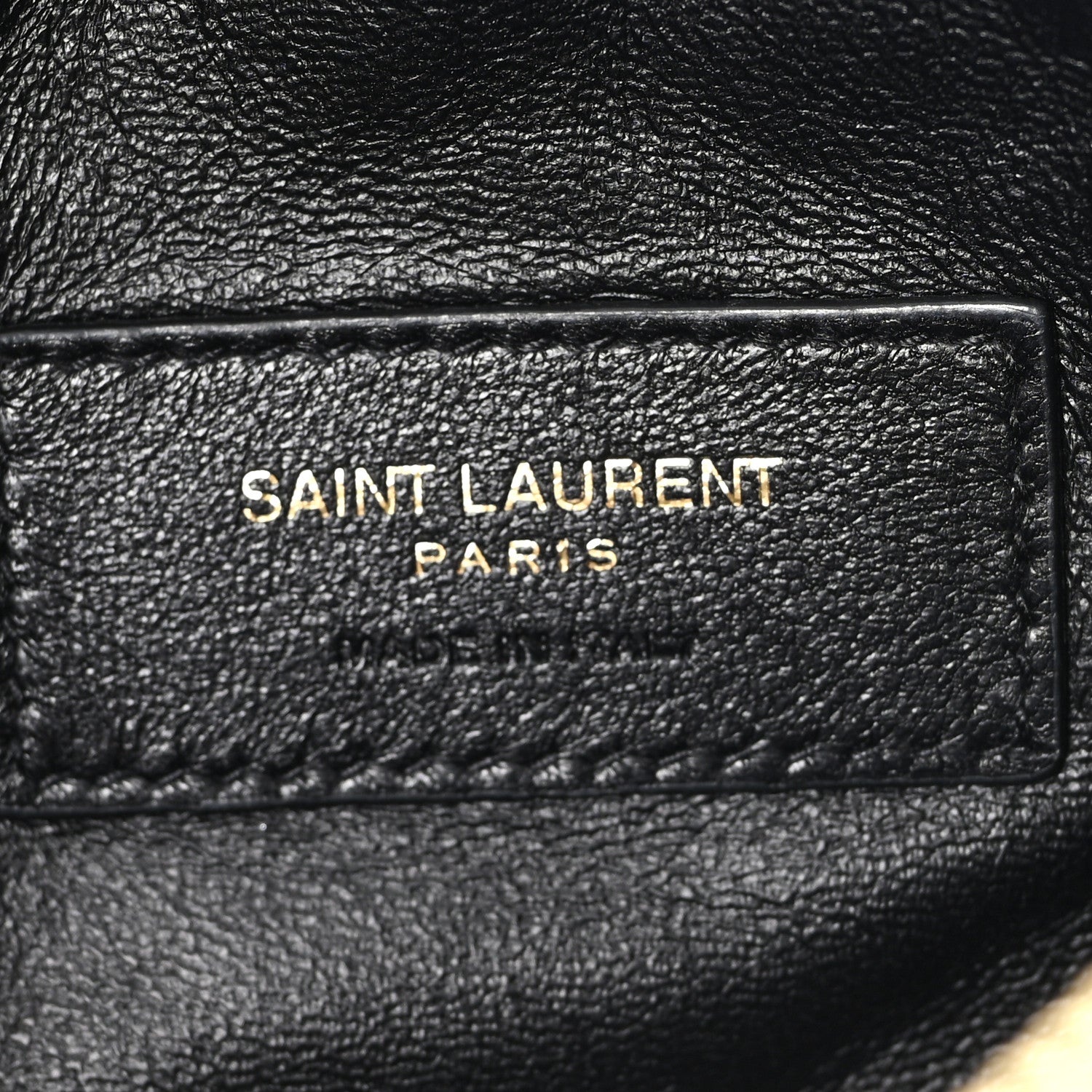 Saint Laurent Lambskin Quilted Gaby Zipped Pouch Black 6 of 10