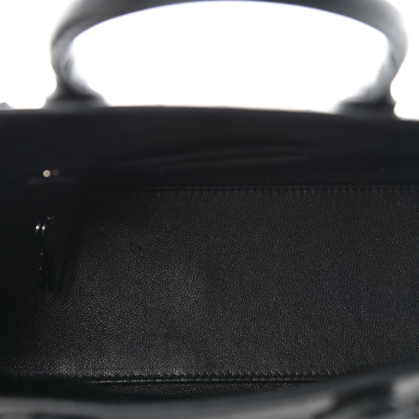 Calfskin Crocodile Embossed Nano Sac De Jour Black