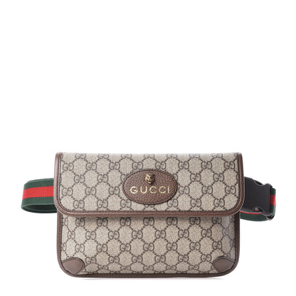 Gucci GG Supreme Monogram Neo Vintage Web Belt Bag Brown 1 of 10