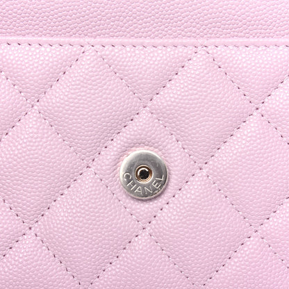 Chanel Caviar Quilted Wallet On Chain WOC Light Pink 10 of 14