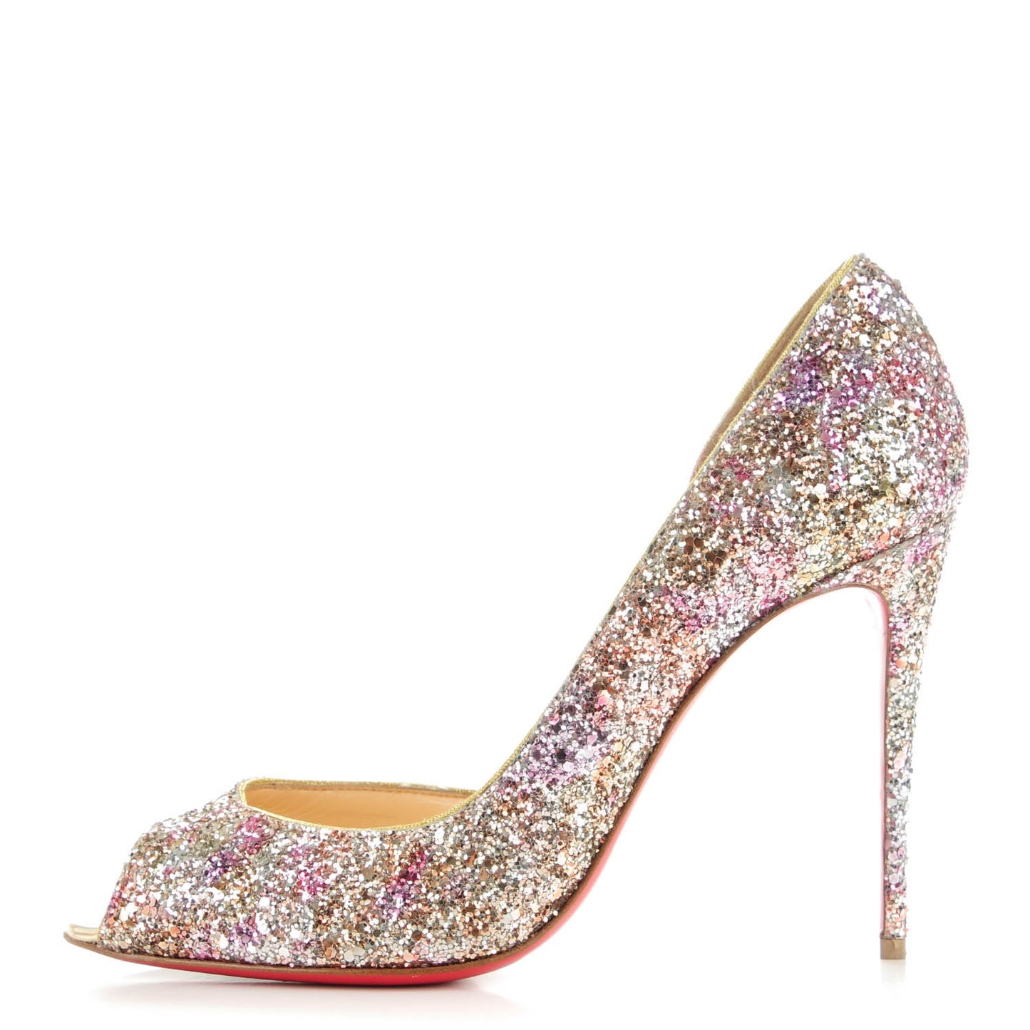 Glitter Demi You 100 Pumps 39.5 Rosette Gold