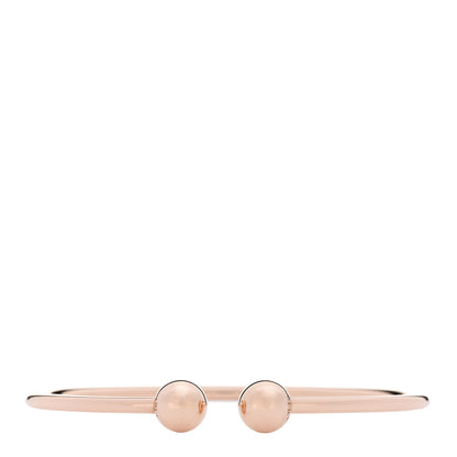 Tiffany 18K Rose Gold 8mm HardWear Ball Wire Bracelet 1 of 5
